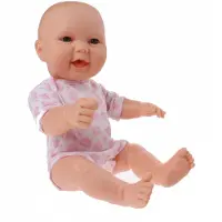 Berjuan Neugeborenes Europäisches Mädchen Mit Stoffpuppe 30 Cm