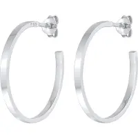 Elli Ohrringe Creolen Stecker Basic Schlicht 925 Silber Elli Silber