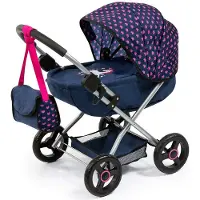 Bayer Puppenwagen Cosy, Blau/Rosa