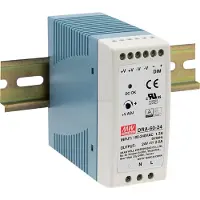 MEAN WELL DRA-60-24, 60 W, 90 - 264 V, Weiss, ITE EN/UL/IEC 60950, 40 mm, 100 mm