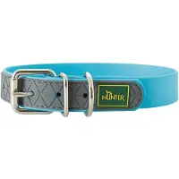 Hunter - Collar Convenience - Hundehalsband Gr Halsumfang 23 - 31 cm - Breite 2,0 cm turquoise