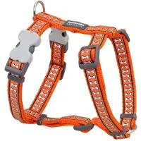 Red Dingo Hundegeschirr Knochen Reflektierend 25-39 cm Orange