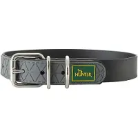 Hunter - Collar Convenience - Hundehalsband Gr Halsumfang 33-41 cm - Breite 2,0 cm schwarz