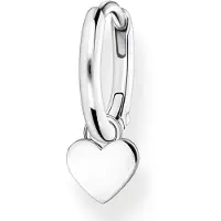 Thomas Sabo Einzel Creole mit Herz Anhänger Silber
