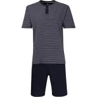 Tom Tailor Shorty "Nebraska" 2 tlg. Streifendesign, Kurzarm, Rundhalsausschnitt, kurze Hose, atmungsaktiv