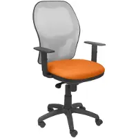 Piqueras Y Crespo Stuhl Jorquera graues Netzgewebe Sitz bali orange