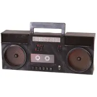 MOM Halloween-Dekoration Geist Lichter Radiokassette mit ton (40 x 16 x 7 cm)