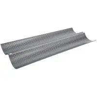 Paris Prix 5five Simply Smart Brotbackform für 2 Baguettes, Metall, PTFE-Beschichtung, Schwarz, 747062A