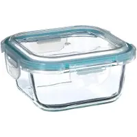 5 Five Glasbehälter und Gefrierbox mit Ventil 530 ml Five - Transparent - Mit Deckel | Spülmaschinenfest | Mikrowellengeeignet | Luftdicht | Gefriergeeignet | BPA-frei | Wasserdicht
