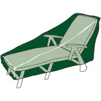 EDM Sonnenliegenabdeckung 240 G/m2 205x78x40 Cm