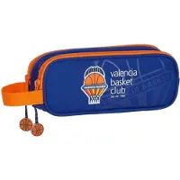 Safta Valencia Basket Double Pencil Case Blue / Orange One Size