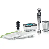 Bosch MS8CM61V1, Pürierstab, 1000 W, Schwarz, Edelstahl, Transparent