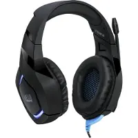Adesso Xtream G1, Kabelgebunden, Gaming, 20 - 20000 Hz, 380 g, Kopfhörer, Schwarz, Blau