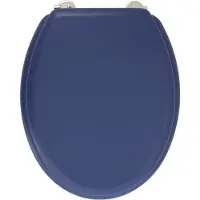 Gelco DESIGN Dolce WC-Sitz – Edelstahlscharniere – Formholz – Marineblau