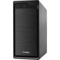 CoolBox COO-PCF800U3-0, Midi Tower, PC, Schwarz, ATX, SGCC, Stahl, Heimbüro