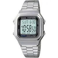 Casio A178WA-1ADF, Armband, Metall, Edelstahl, CR2025, 10 Jahr(e), 3,95 cm