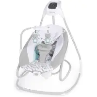 Ingenuity Schaukelstuhl 2-in-1 Swing Lounger - Raylan Grau Weiß