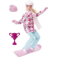Barbie Snowboarderin Puppe, Set inkl. Zubehör