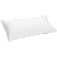 Yumeko Kissenbezug Baumwollsatin 40x80 Weiß - Eco, Bio & Fairtrade