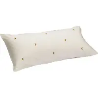 Yumeko Kissenbezug Baumwollsatin 40x80 Weiß - Eco, Bio & Fairtrade