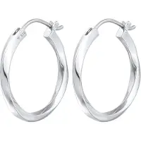 Elli Ohrringe Creolen Twisted Gedreht Trend 925 Silber Elli Premium Silber