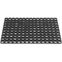 Intratuin Fussmatte offene Ringe schwarz Gummi L400xB600xS22mm