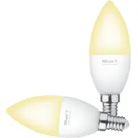 Trust 71297, Intelligentes Leuchtmittel, WLAN, Weiß, LED, E14, Kerze