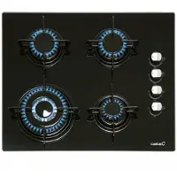 CATA CI 631 BK, Schwarz, Integriert, 60 cm, Gaskochfeld, Glas, 4 Zone(n)
