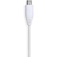 Gear Rundes Ladekabel MicroUSB auf USB-A 1m Weiß