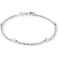 Amor Armband "Kugel", silber (silber, 925), Armbänder, Damen, 19cm, Silber 925 (Sterlingsilber), Armband