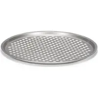 Patisse Pizzaform perforiert 31 cm Stahl silber