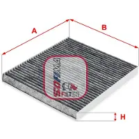 Sofima Innenraumluftfilter mit Aktivkohle S4256CA