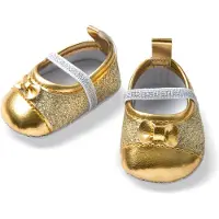 Heless Puppenschuhe Ballerina Glitzer 38-45 cm Polyester gold