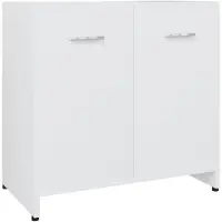 vidaXL Badezimmerschrank Weiß 60x33x61 cm Holzwerkstoff
