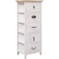 vidaXL Beistellschrank 35x25x87 cm Massivholz Paulownia