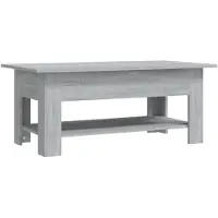 vidaXL Couchtisch Grau Sonoma 102x55x42 cm Holzwerkstoff