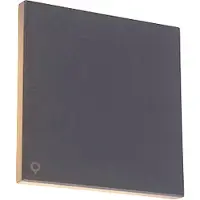 QAZQA Design Wandleuchte Graualuminium 15 cm inkl LED 9W Skyf