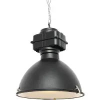 QAZQA Industrielle Hängelampe schwarz 53,5 cm - Sicko
