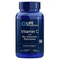 Life Extension Vitamin C und Bio-Quercetin Phytosom, 1000mg/15mg, 250 vegane Tabletten St