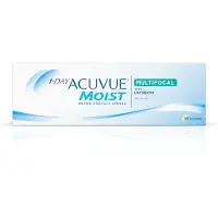 Acuvue 1-Day Moist Multifocal (30er Packung) Tageslinsen (-2 dpt, Addition High (2.00-2.50) & BC 8.4) mit UV-Schutz