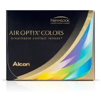Alcon Colors (2er Packung) Monatslinsen (-6 dpt & BC 8.6), gelb