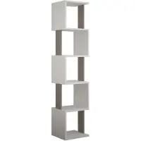 CALICOSY | Bücherregal Matteo Wit MDF 35x161x30 cm | NADUVI