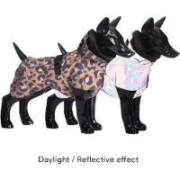PAIKKA Hunde Regenmantel leicht & reflektierend "Visibility Raincoat Lite" leo
