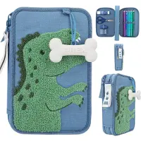 Depesche 2-Fach Federtasche Dino World schwarz