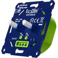 EcoDim ECO LED dimmer DUO 0-100W fase afsnijding - 4355421