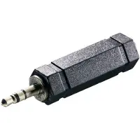Speaka Professional Klinke Adapter Klinkenstecker 3.5 mm Klinkenbuchse 6.3 mm
