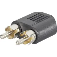 Speaka Professional SpeaKa 2x Cinch-Stecker 3.5 mm Stereo Buchse Adapter