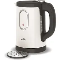 Laica Dual Flo, 1,5 l, 2400 W, Grau, Weiß, Wasserstandsanzeige, Drahtlos