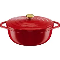 Tefal Air E25489, 5,7 l, Oval, Rot, Aluminium-Guss, Keramik, Rot