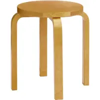Artek - E60 Hocker, Birke honigfarben gebeizt
